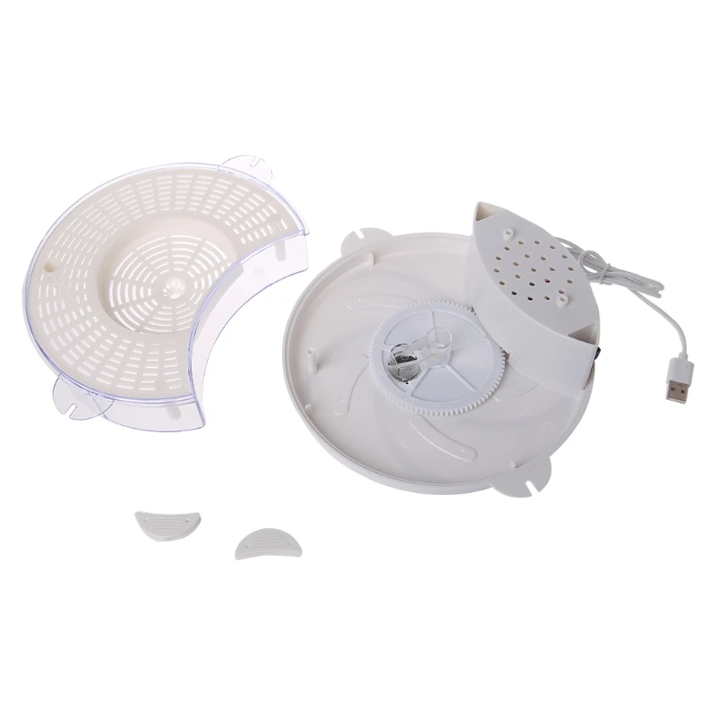 

Automatic Electric Fly Trap Device With Trapping Food USB Cable Pest Catcher New LX9C