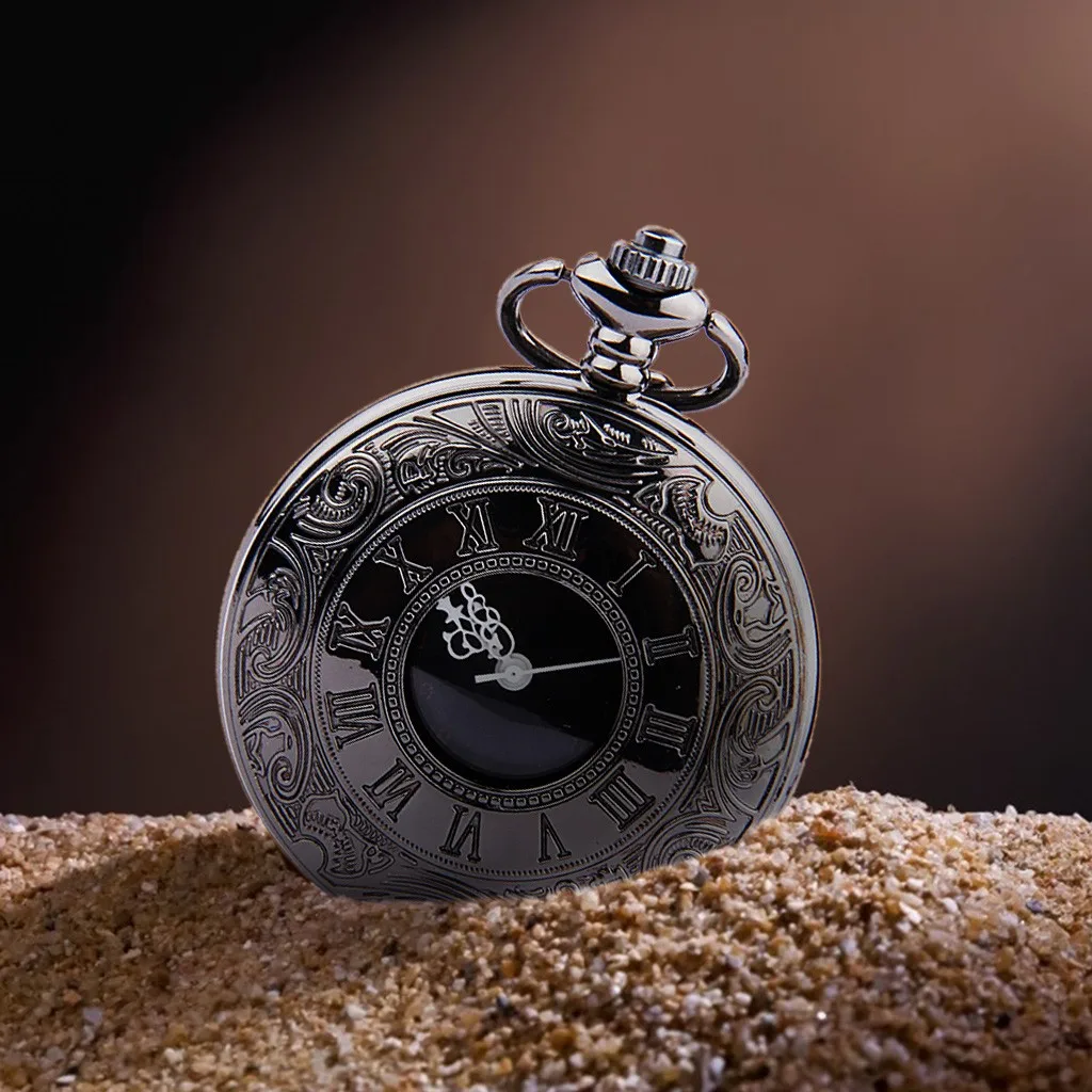 часы медсестры pocketwatch Simple Retro Romantic Double Display Pocket Watch Quartz pocket watch chain relogio feminino #N03 |