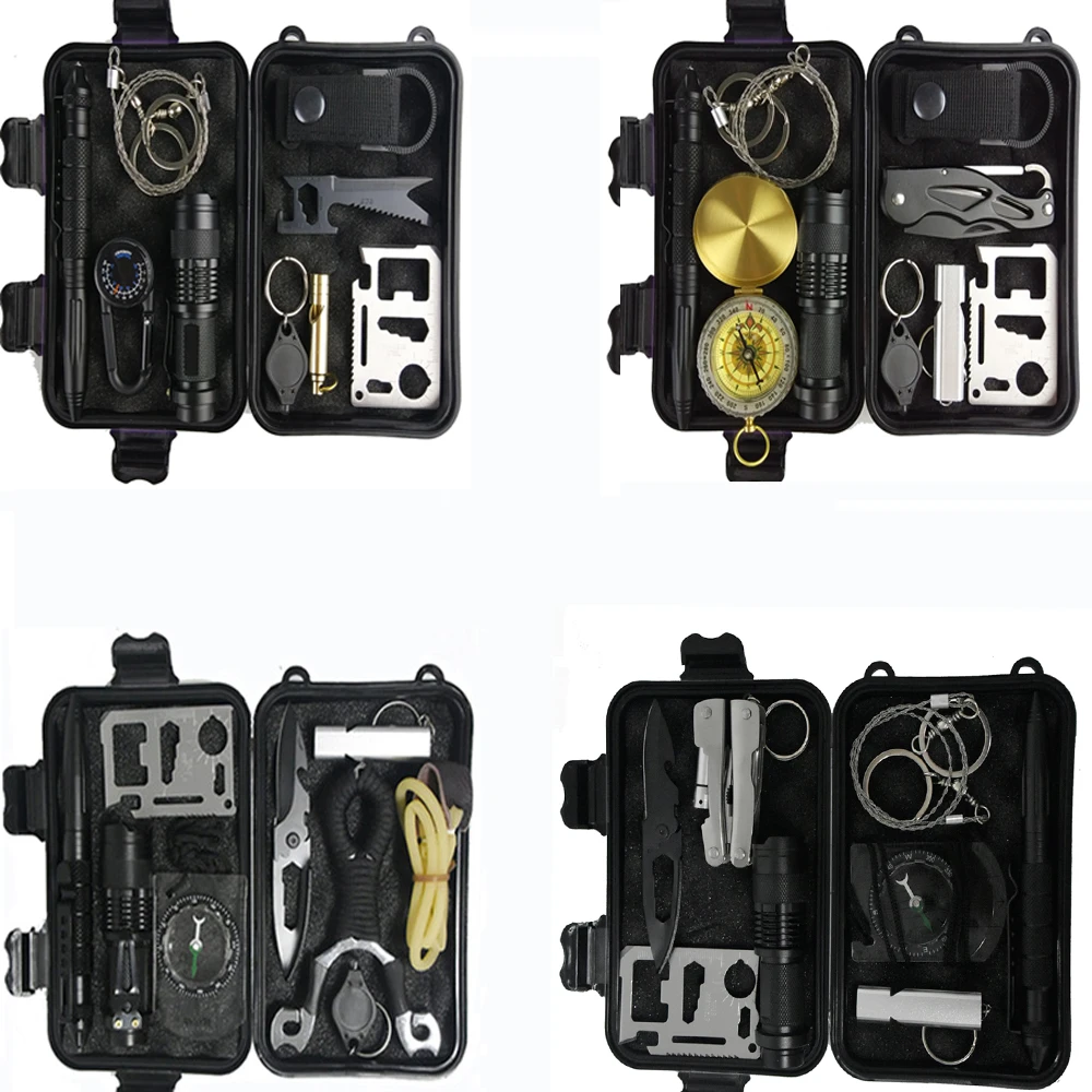 Набор для выживания в кемпинге 10 1 многофункциональная экстренная помощь