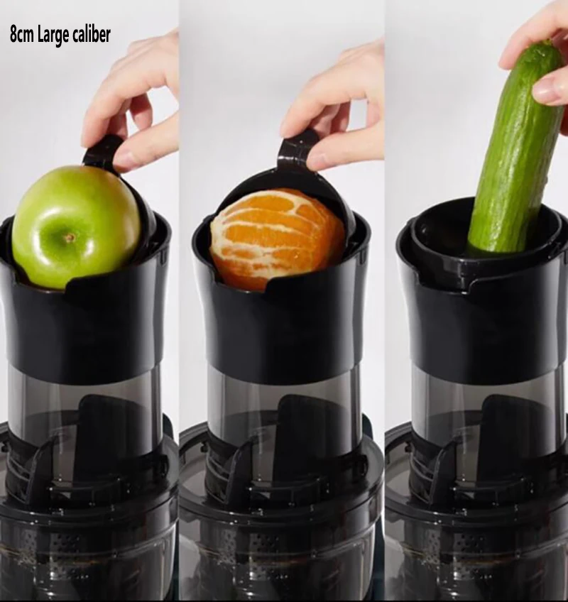 Exprimidor Original autom&aacute;tico, separaci&oacute;n de residuos de jugo, exprimidor peque&ntilde;o para el hogar, m&aacute;quina de jugo de fruta de gran di&aacute;metro-1