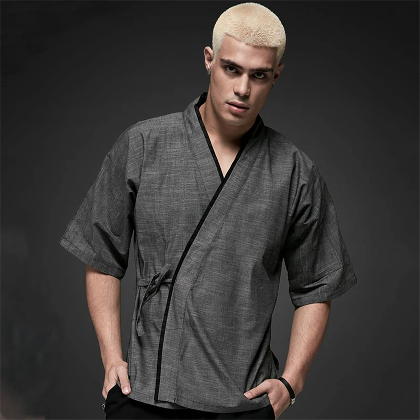 2021 Мужская японская пищевая служба куртка шеф-повара одежда для суши ресторана