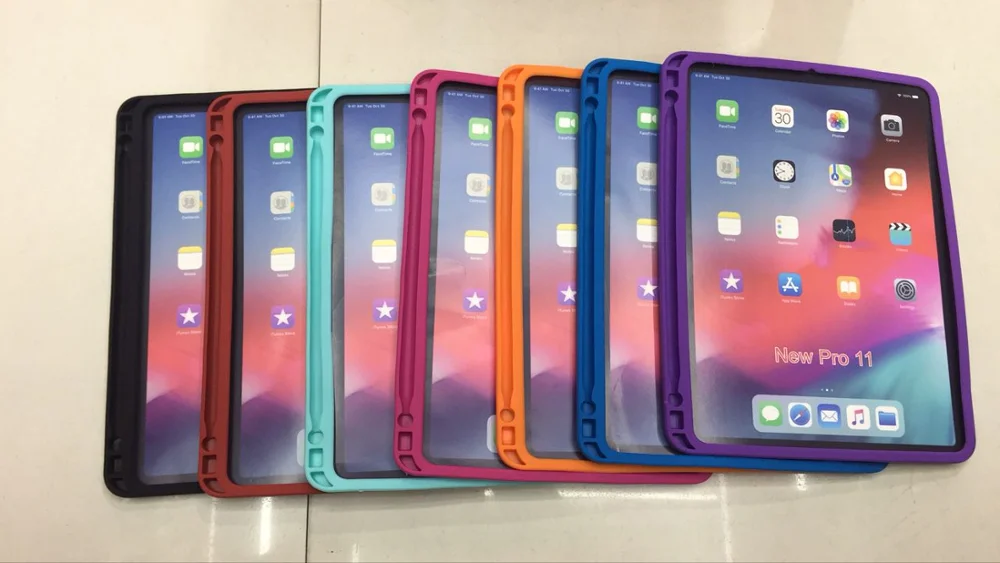 Противоударный чехол для Apple iPad Pro 11 дюймов милый мягкий силиконовый резиновый