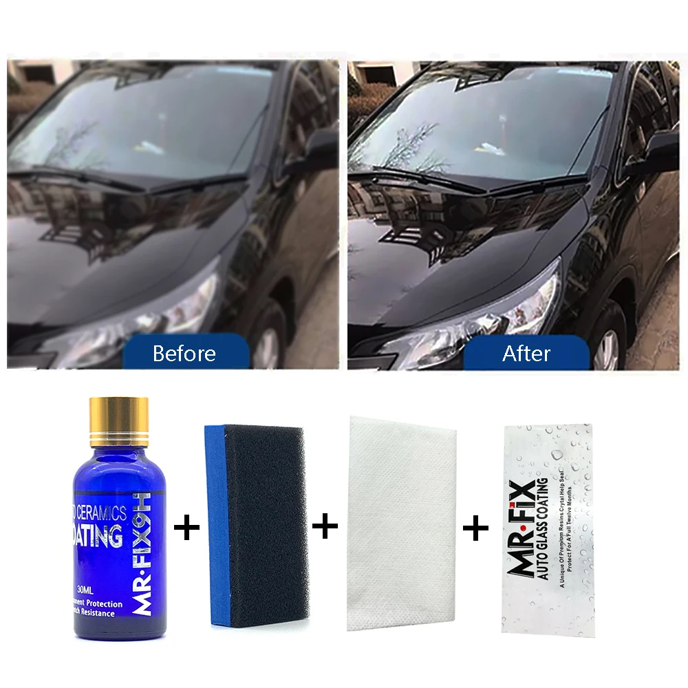 Жидкое керамическое покрытие для автомобиля гидрофобное стекол уход за