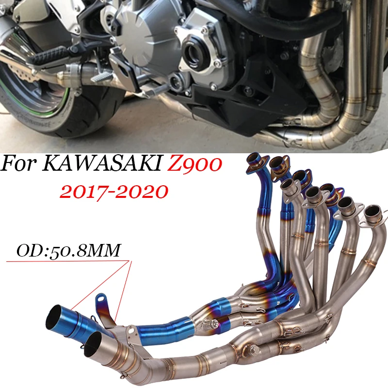 

For Kawasaki Z900 2017 - 2020 Modified Full System Exhaust Escape Moto Slip On Front Middle Link Pipe Muffler DB Killer