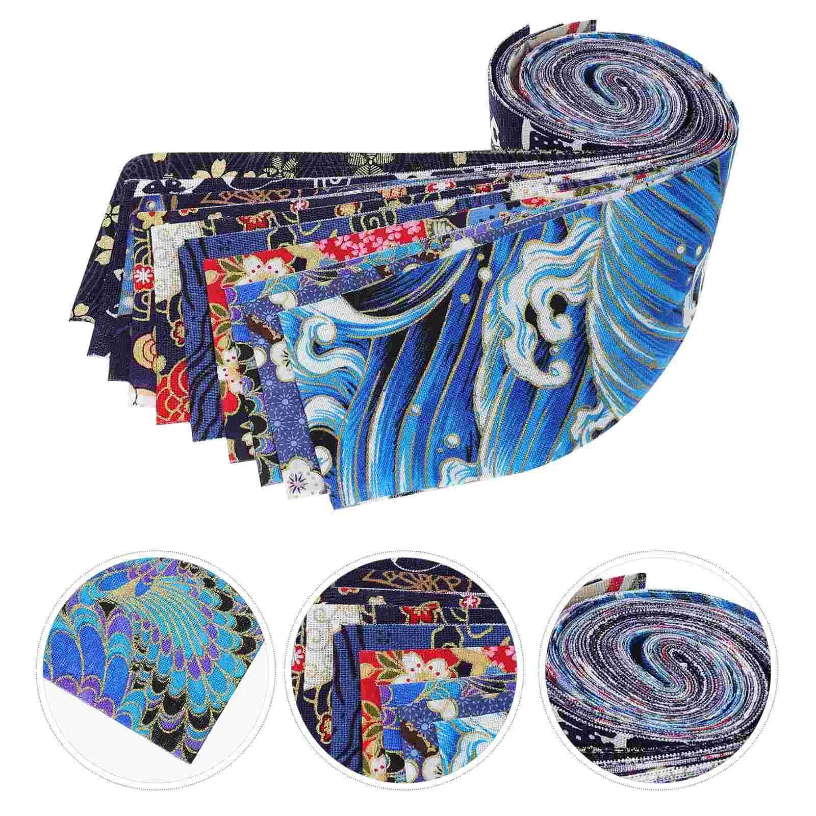 

1 Roll of Simple Fabric Strips Rolls Household Quilting Fabric Strips DIY Craft Fabric