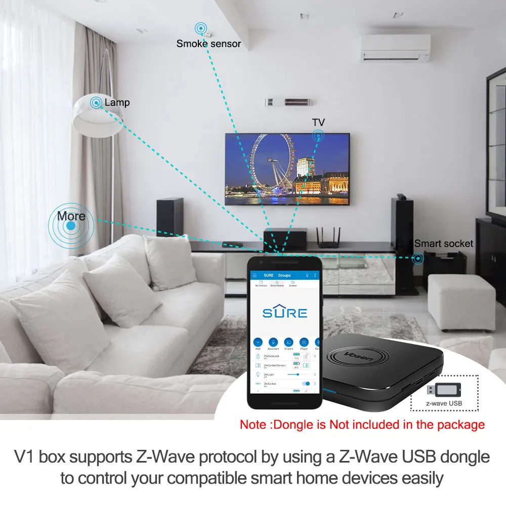 Возен V1 Android 9,0 Смарт ТВ контейнер под элемент питания 2G DDR4 16G Встроенная память Amlogic S905X2 4K 3D 2,4G/5G, Wi-Fi, BT4.0 USB 3,0 медиаплеер set top tv box