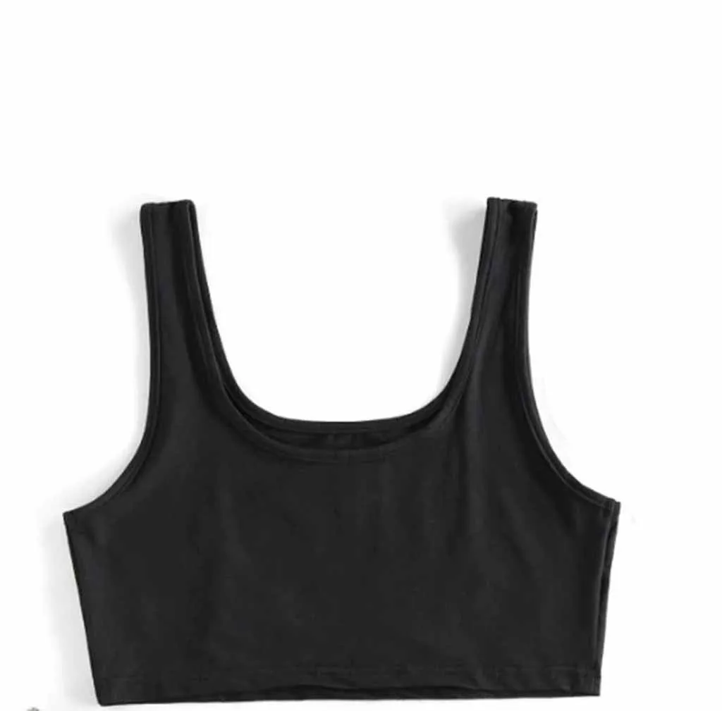 Топ женский из спандекса без рукавов с V-образным вырезом | Женская одежда