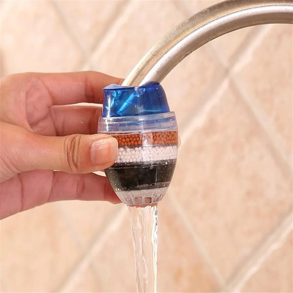 

5-слойный портативный очиститель воды для дома, кухни, ресторана, фильтр для крана 16-19 мм, кран с несколькими картриджами