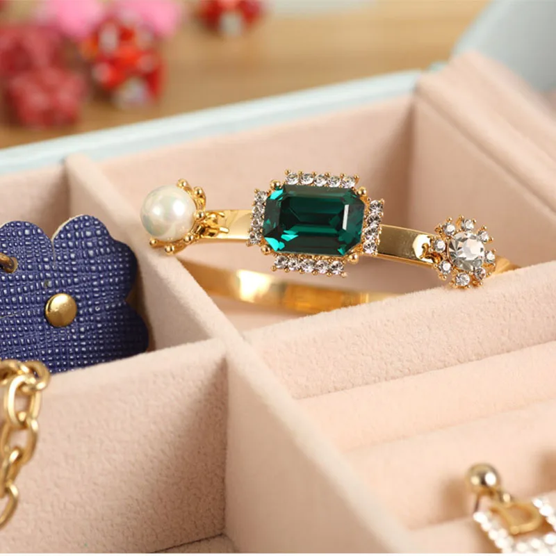 Чехол для ювелирных изделий новинка кожаная коробка украшений с бабочкой