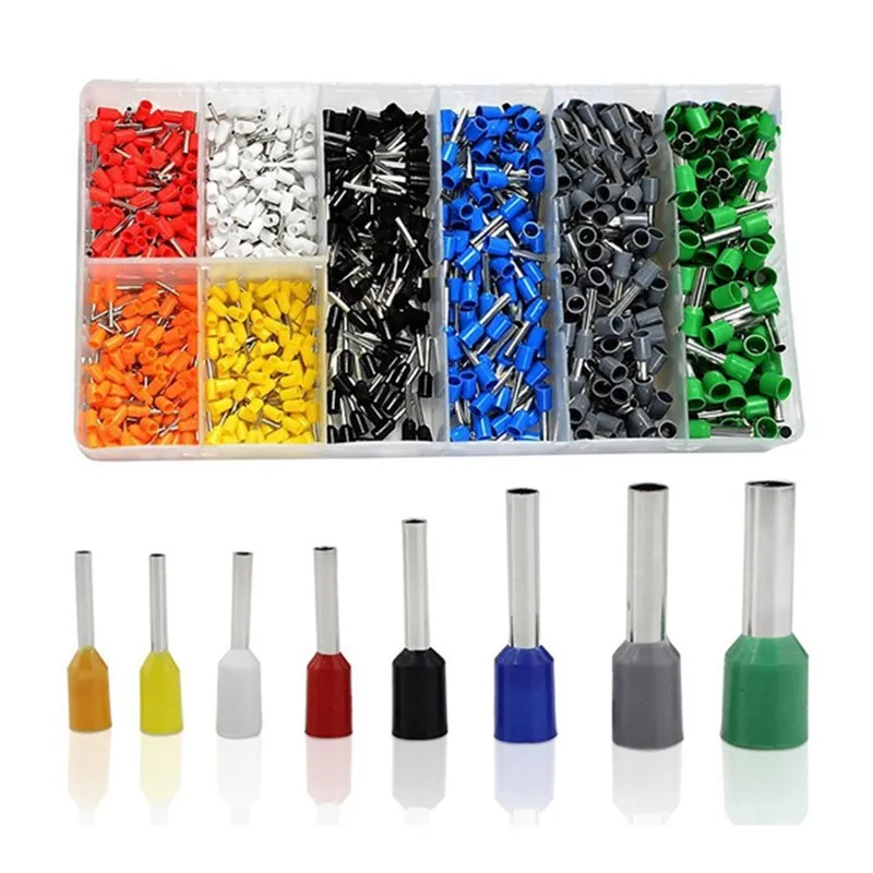 800 шт. трубчатых изолированных клемм клеммных колодок холоднопрессованных |