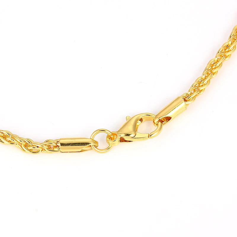 Новый Золотой цвет звенья цепи кулон ожерелье для мужчин номер доллар знак