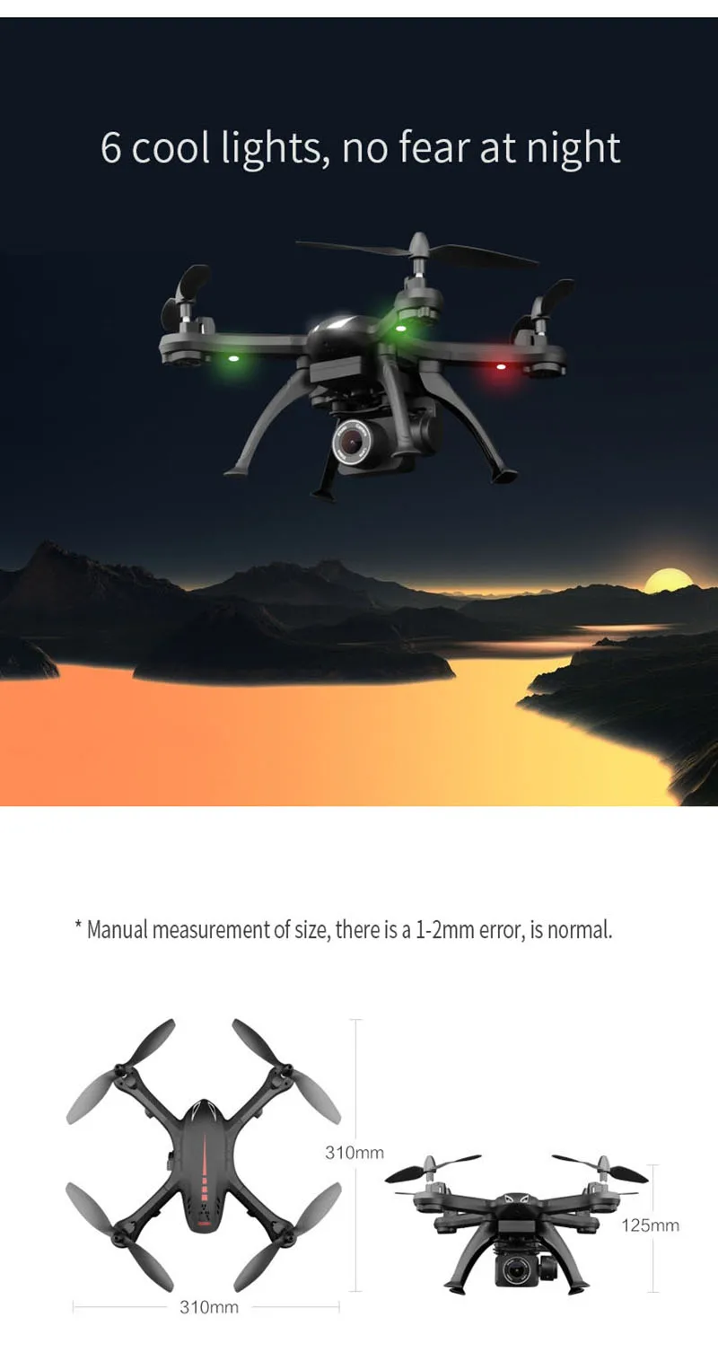 Высокое качество Квадрокоптер 480 p/720 p/1080 p Дрон с камерой HD fpv однокнопочный обратный полет RC вертолет игрушки для детей