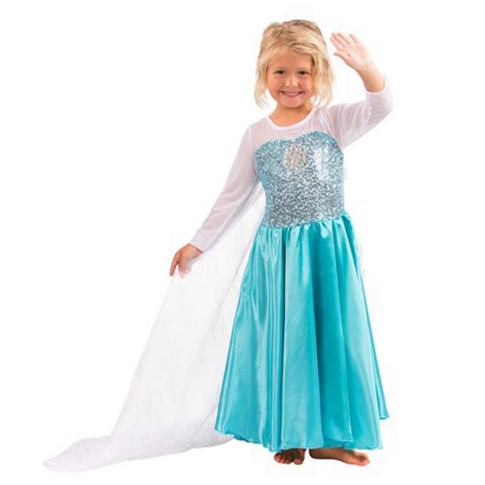 2021 фея платье для девочек Эльза рождественское Снежная королева принцессы Magic Stick