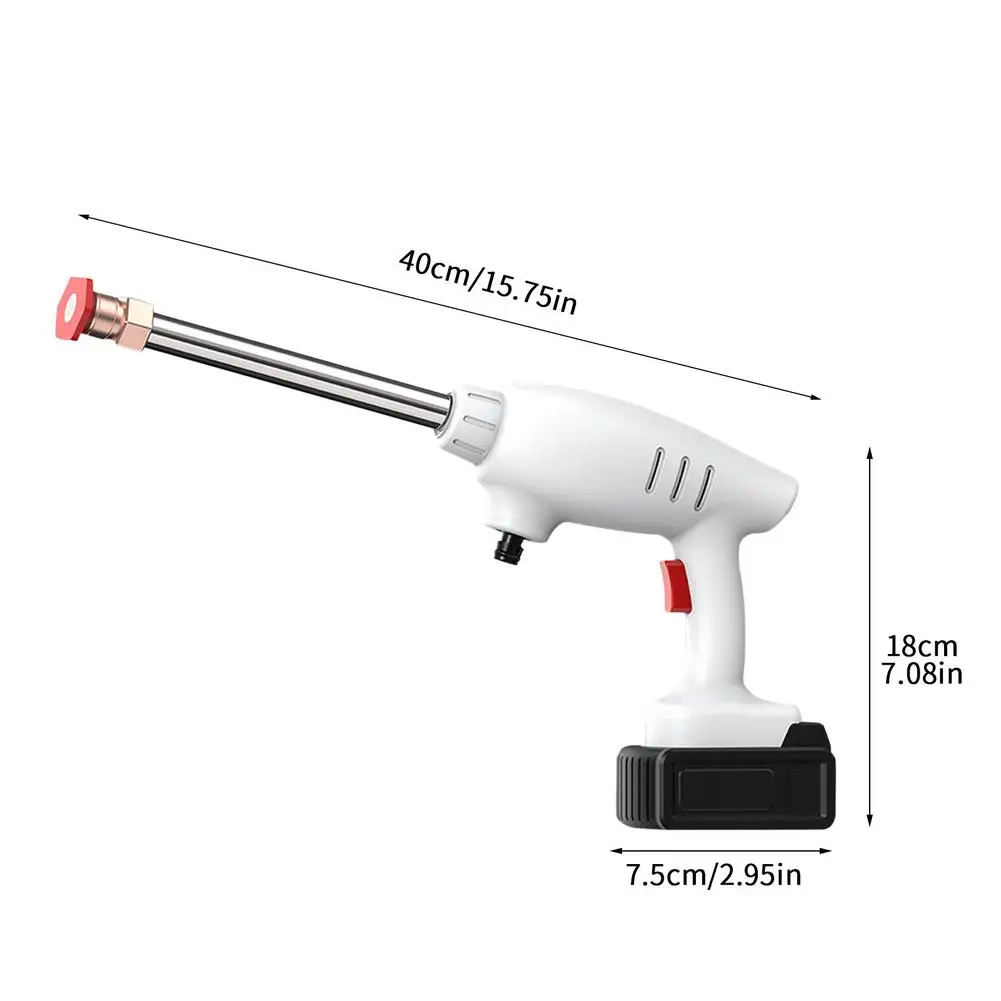 

320PSI Car High Pressure Washer Portable Wireless High Power Cleaner With Adjustable Nozzle For Car Deck Garden Watering