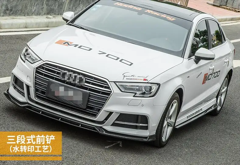 Задний спойлер для Audi A3 2018-2019 задний ABS передний бампер диффузор защита Бампера |