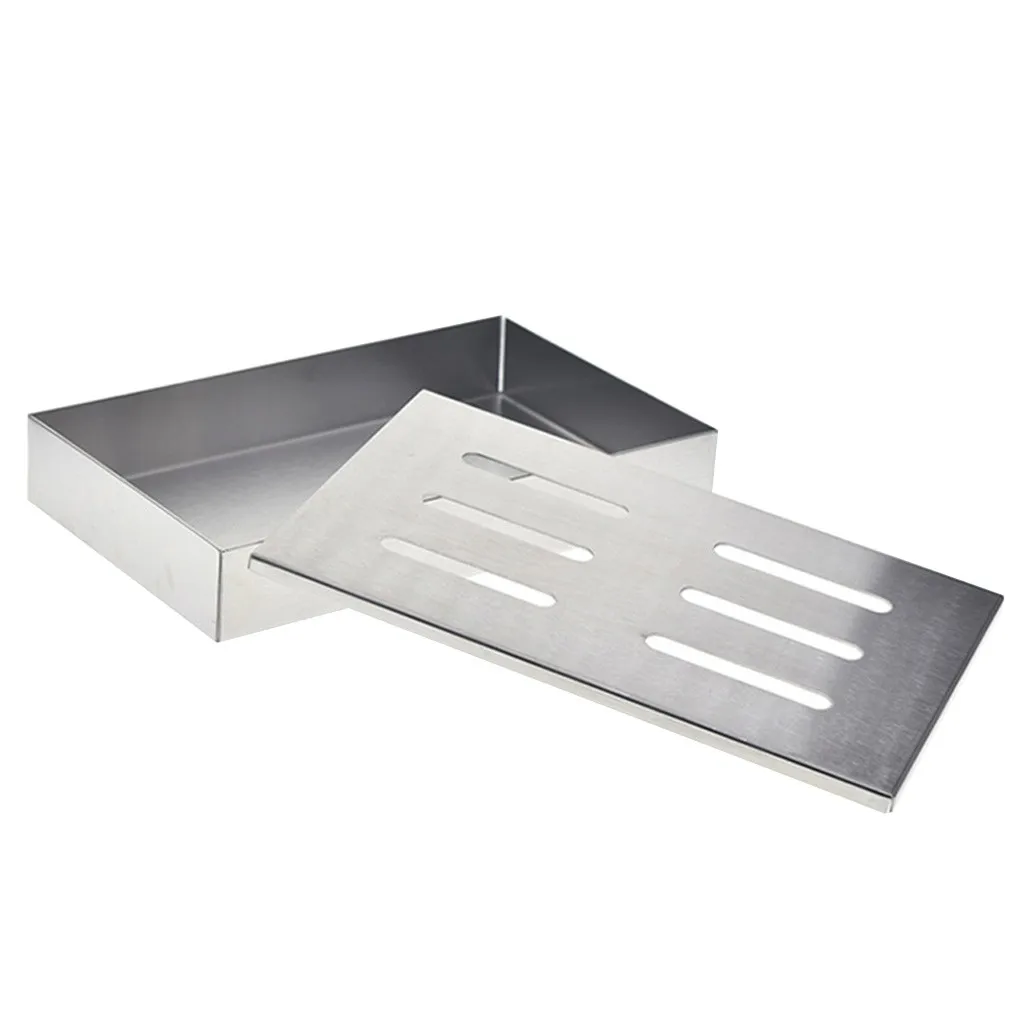 Антипригарная V образная коробка для барбекю коптильня газовый гриль генератор