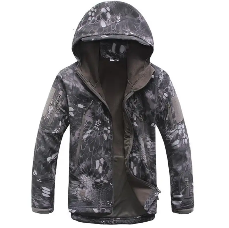 python black Одежда Новая Осенняя мужская куртка пальто Военная одежда тактическая верхняя одежда армейская дышащая нейлоновая лампа ветровка - Цвет: python black