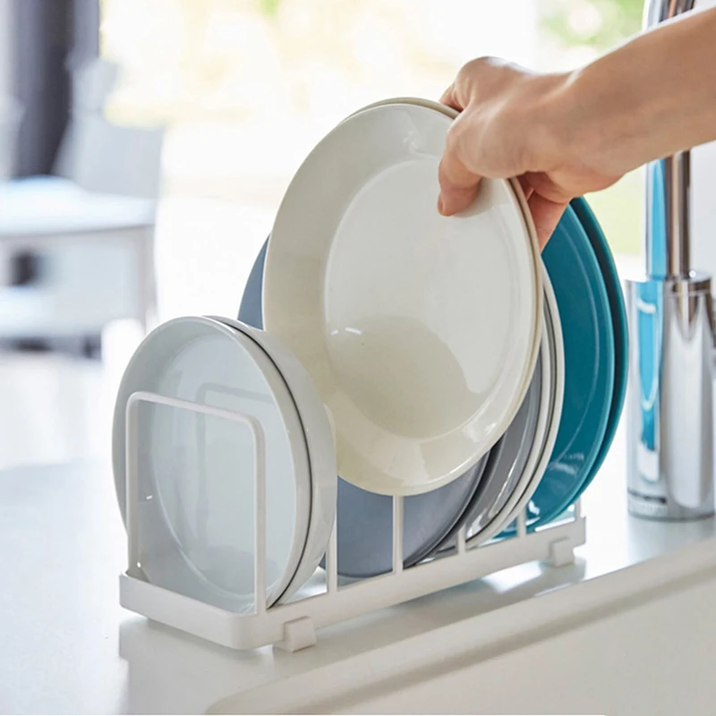 

Drainage Dish Rack Kitchen Home Supplies Drawer Modern Simple Dish Storage Draining Shelf Without Punching