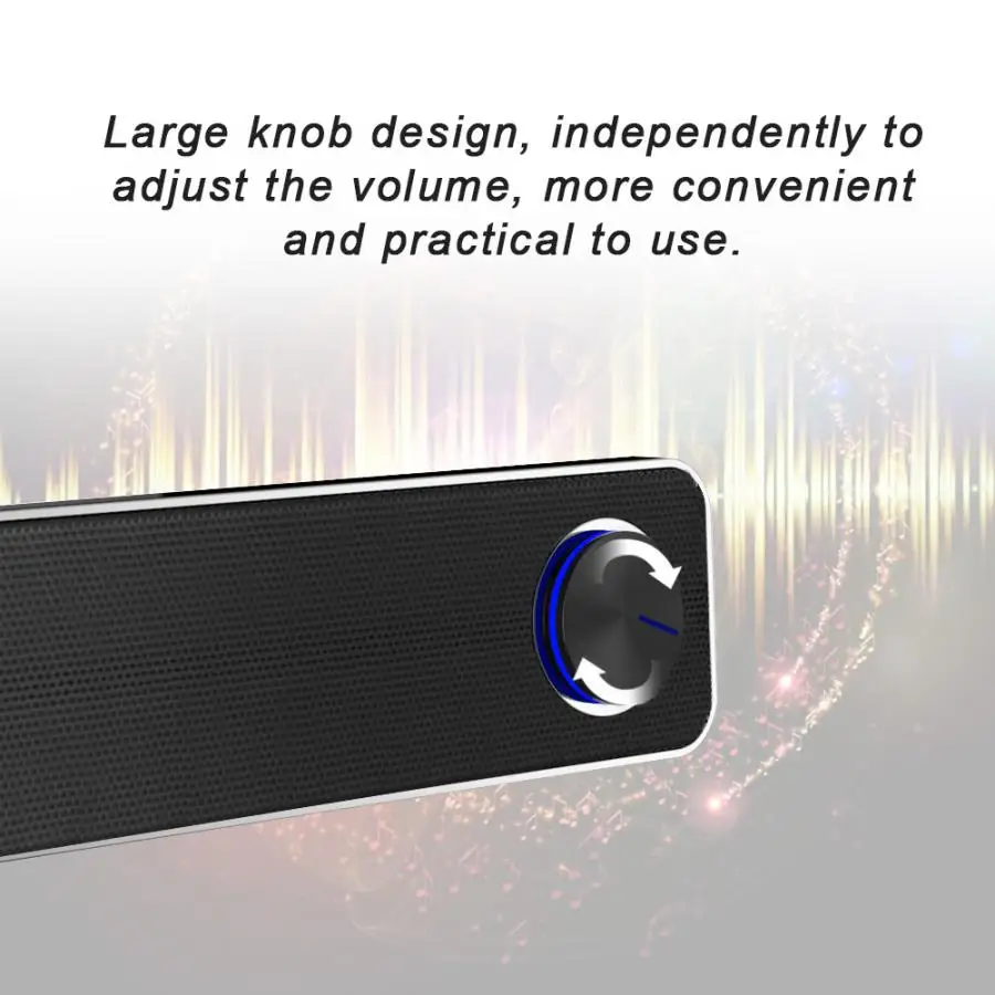 ADA Проводная мощная компьютерная колонка стерео сабвуфер басовая объемный звук