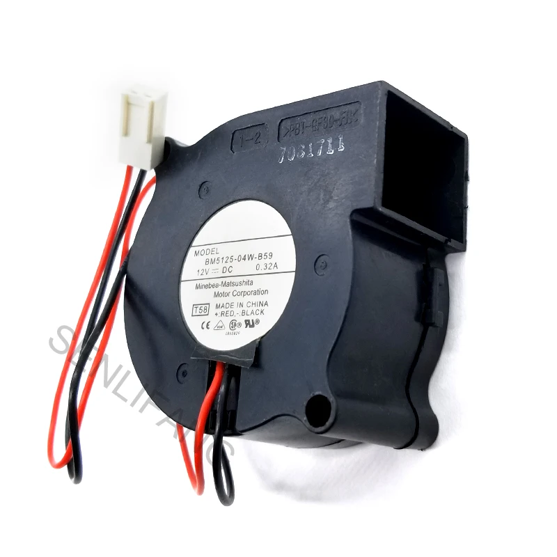 Новинка для BM5125 04W B50 B59 5025 5 см 12V 0.32A 2 линии вентилятор турбинного