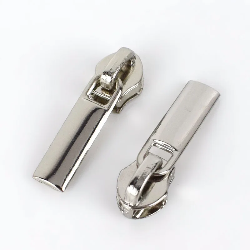 silver 20 шт. Meetee Экологичные ползунки на молнии для 3# Нейлоновая пуховая куртка на молнии карман на молнии сумка на молнии комплекты для ремонта DIY аксессуары - Цвет: silver