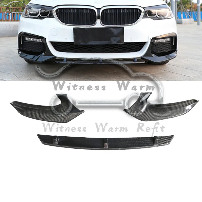 Для BMW G30 5 series M tech sport bumper 530i 540i 16 UP Carbon передний бампер для губ Splitter Body Kit