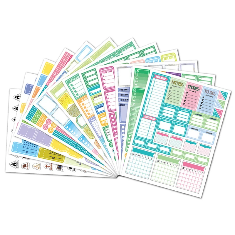

Planner Stickers Set Seasonal Monthly Stickers Pack 12Sheets Journal Stickers