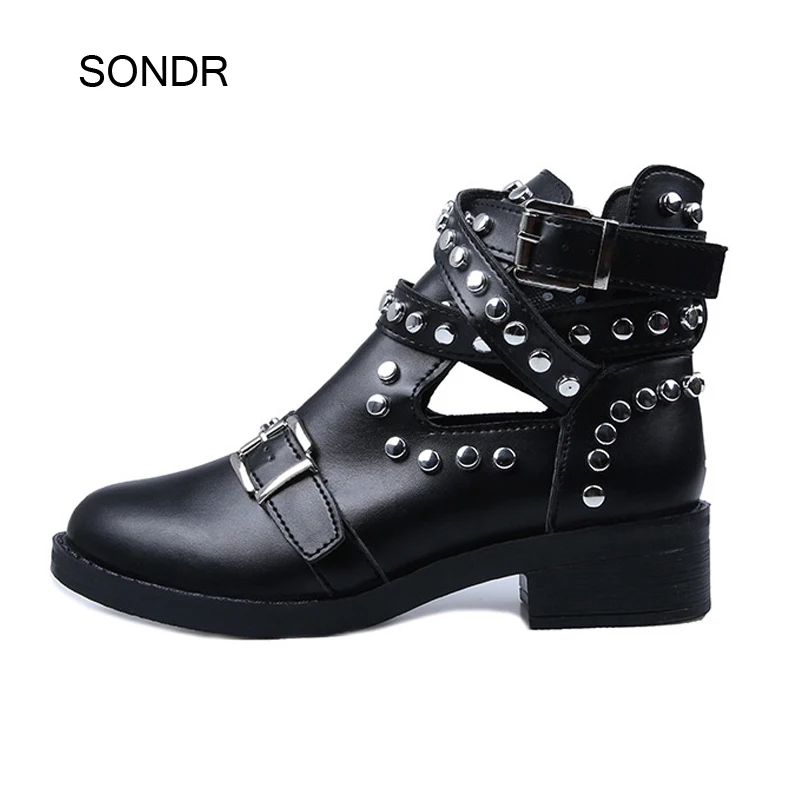 Botas mujer Черная обувь Женские Ботинки Martin Осенние модные брендовые женские