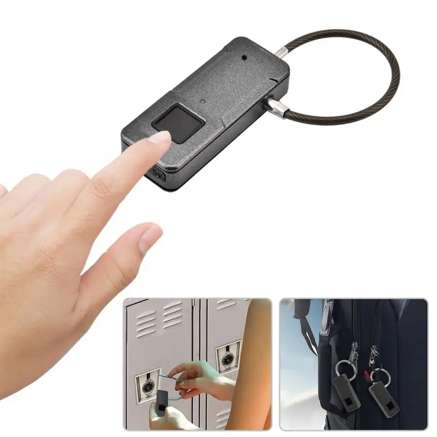 Мини-замок Fipilock, Bluetooth, отпечаток пальца, Умный Замок для дома, багажа, общежития, складской двери, водонепроницаемый, супер электронный замок