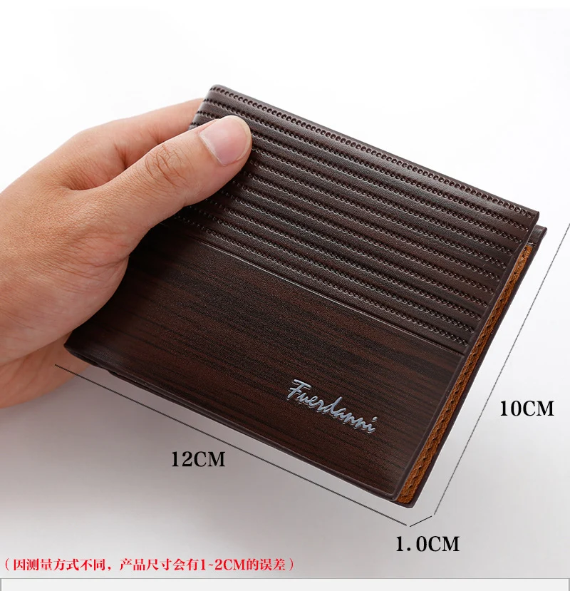 

Wholesale Men's Wallets Slim Fashion Short Wallet for Men 25pcs Pu Leather Solid Purses
