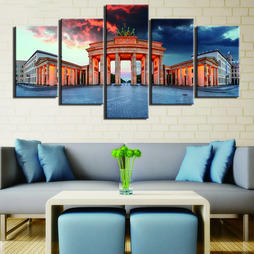 Настенные полотна &quotВорота&quot набор из 5 штук E－HOME