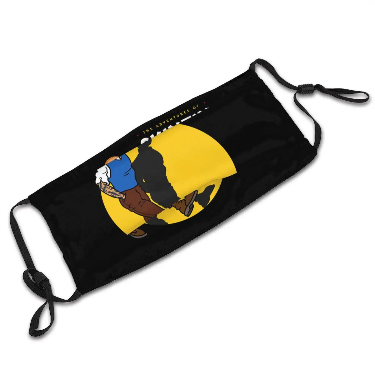 

Hip Hop Tintin Filters Inside Mouth Mask 2020 New Respirator Dustproof Mouth Protection Cover