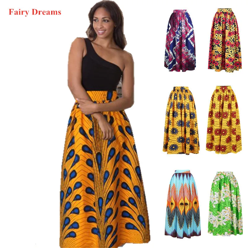 Африканские юбки для женщин африканская одежда длинная юбка Дашики Анкары 2019