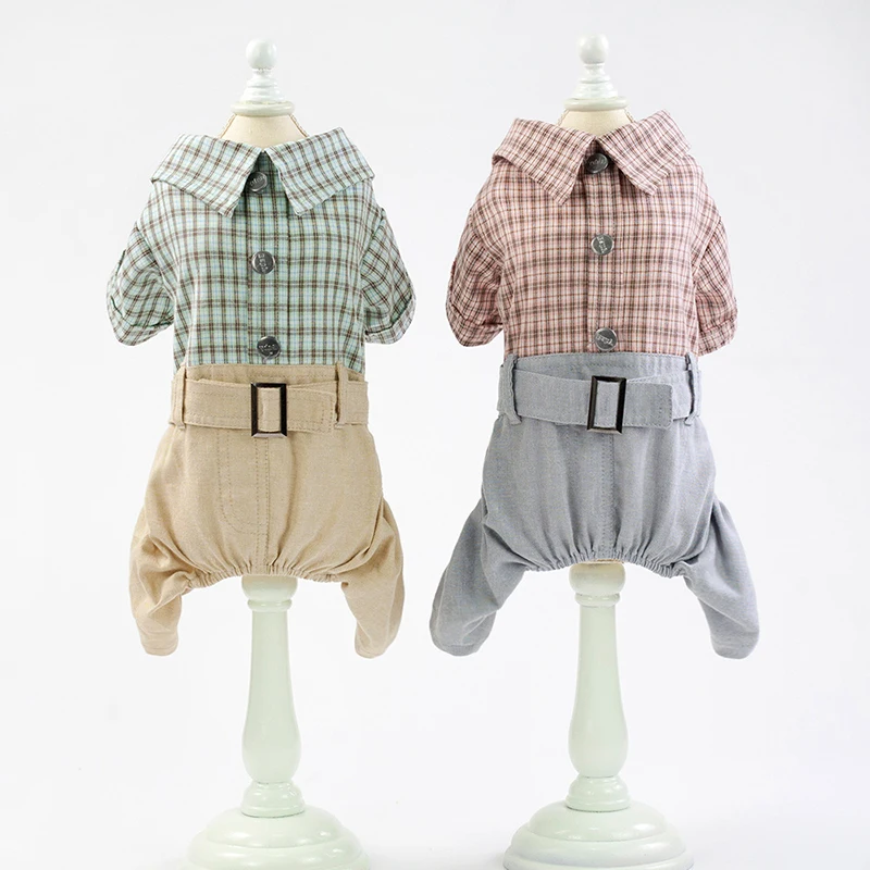 

Рубашка с рисунком «Собаки»; Сезон весна-лето; Повседневные клетчатые штаны для четвероногих своего померанского шпица сумка на плечо сумк...