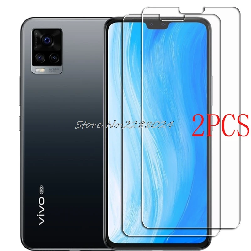 

2PCS for vivo S7 5G Tempered Glass Protective FOR vivo S7 V2020A 6.44" Screen Protector Film phone Cover