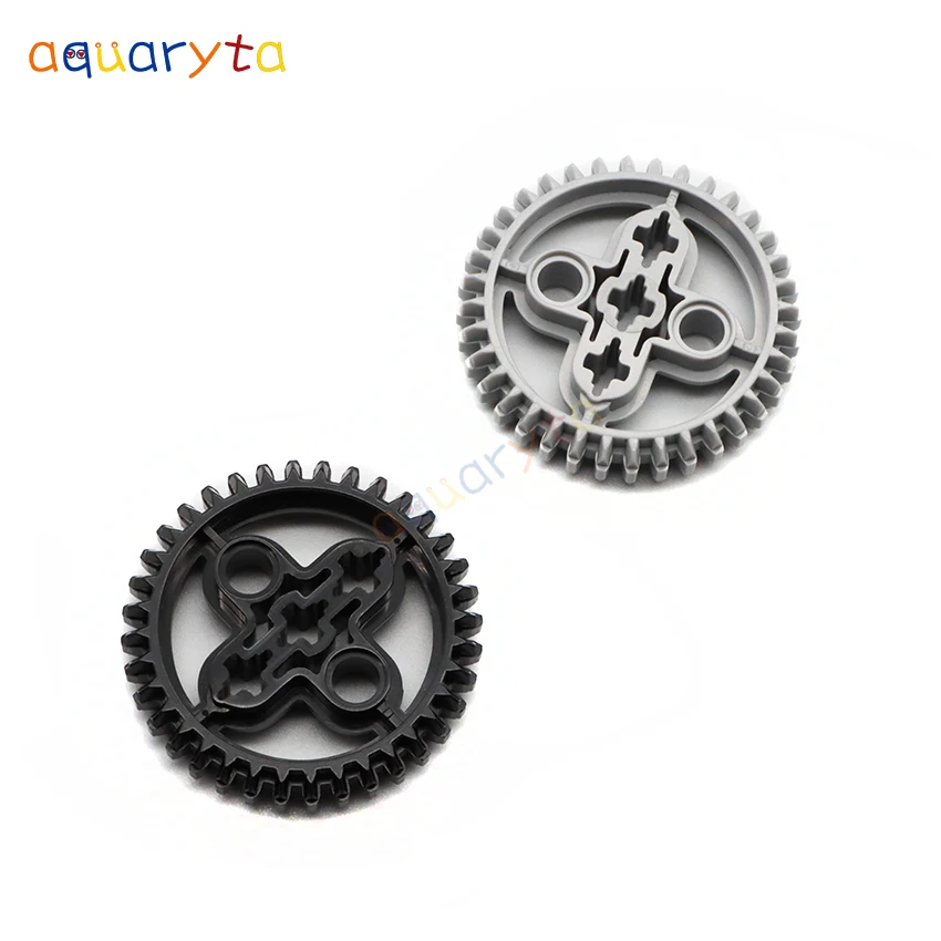 

AQUARYTA 10pcs 36 Tooth Gear Technology Parts Compatible with 32498 Building Blocks Part Educational Tech Toys Gift for Teens