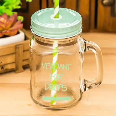 Новинка 450 мл стеклянная бутылка с красной ручкой шелковая ручка для экрана чашка