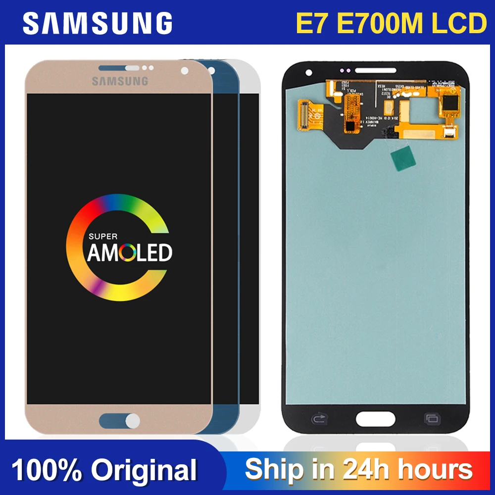 ЖК дисплей Super AMOLED 5 дюйма для Samsung Galaxy E7 E700 E700F E7000 E7009 с сенсорным экраном и