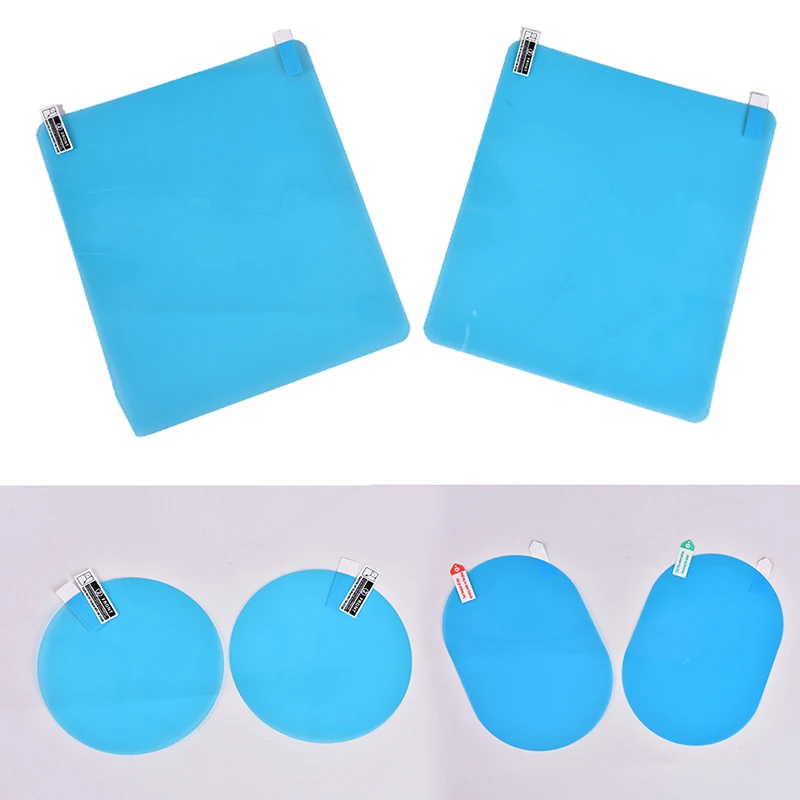 

2 шт., противотуманное Зеркало для автомобиля, прозрачная пленка для окна, анти Автомобильное зеркало заднего вида, защитная пленка, водонеп...