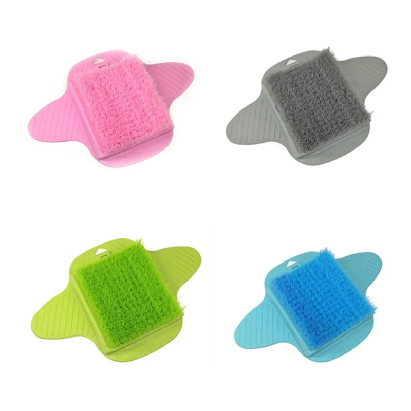 

Plastic Bath Shower Foot Brush Scrubber Bath Shoe Feet Massage Slippers Brush