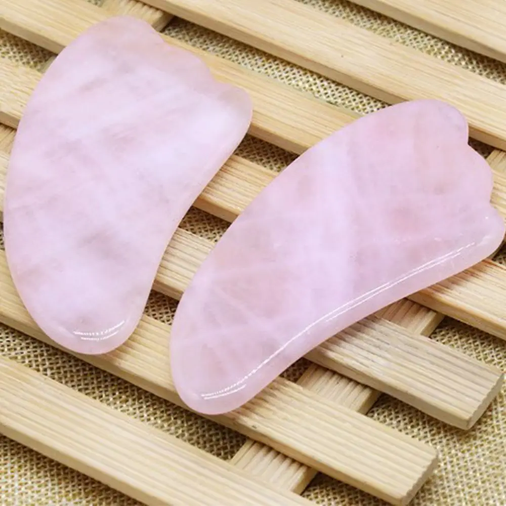 Натуральный нефритовый массажный скребком гуаша скребок для лица акупунктурный