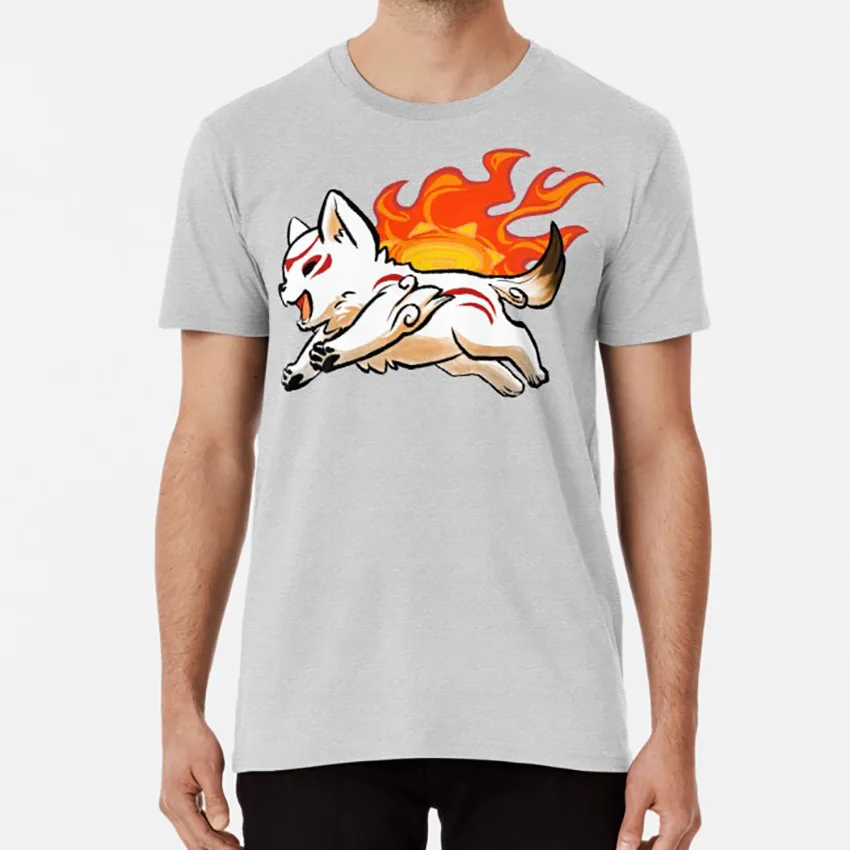 

Летняя футболка Okami, летняя футболка Okami Amaterasu Chibiterasu Okamiden