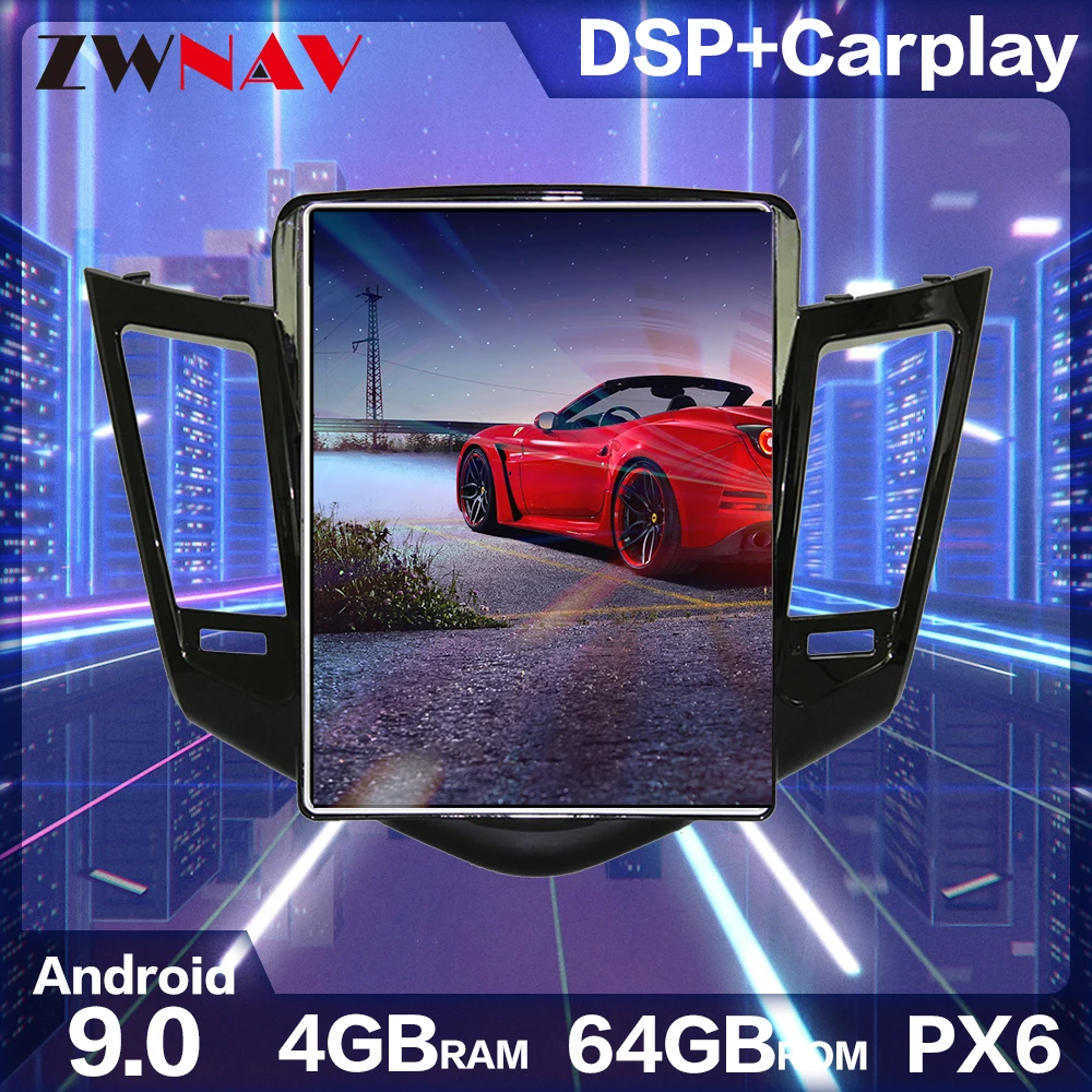 

Автомобильный мультимедийный плеер для Chevrolet CRUZE 2008-2012 PX6 4 + 64 Гб в стиле Тесла Android 9,0 GPS навигация Радио стерео большой экран головное устройс...