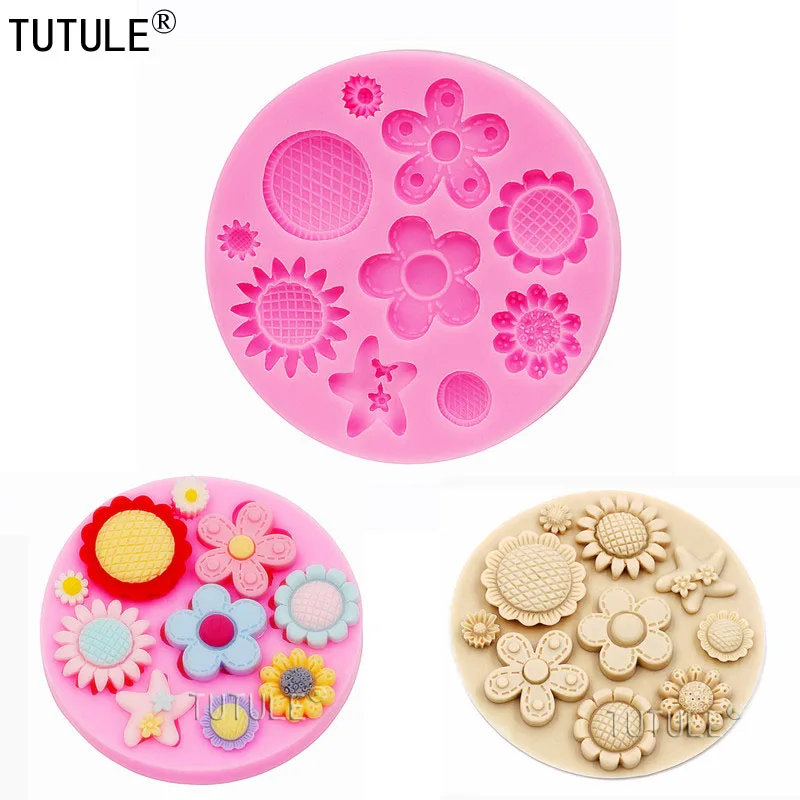 

Roses Silicone Rubber Food Safe Mold-polymer clay,flower mold,Tiny Chrysanthemum Silicone Rubber Flexible-resin Mold