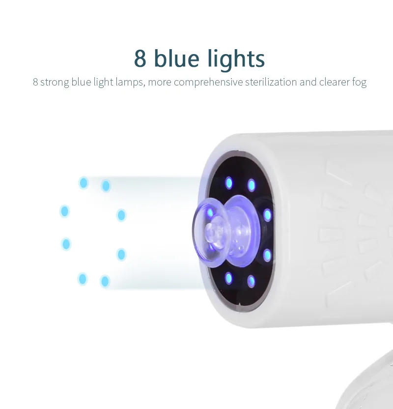 800 мл беспроводной электрический дезинфицирующий опрыскиватель синий