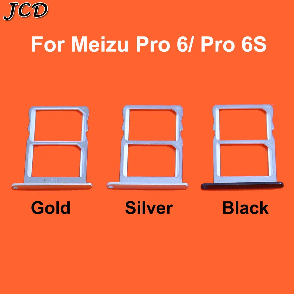 JCD лоток для sim-карты слот Держатель адаптеры для Meizu Pro5/Pro6 Pro 6 S/Pro 7 7plus Запасные детали дешевые аксессуары