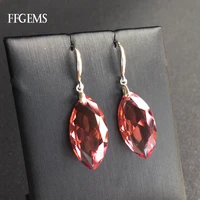 ffgems big stone mq1325mm zultanite earring sterling silver 925 diaspore stone color change fine jewelry for women party gift