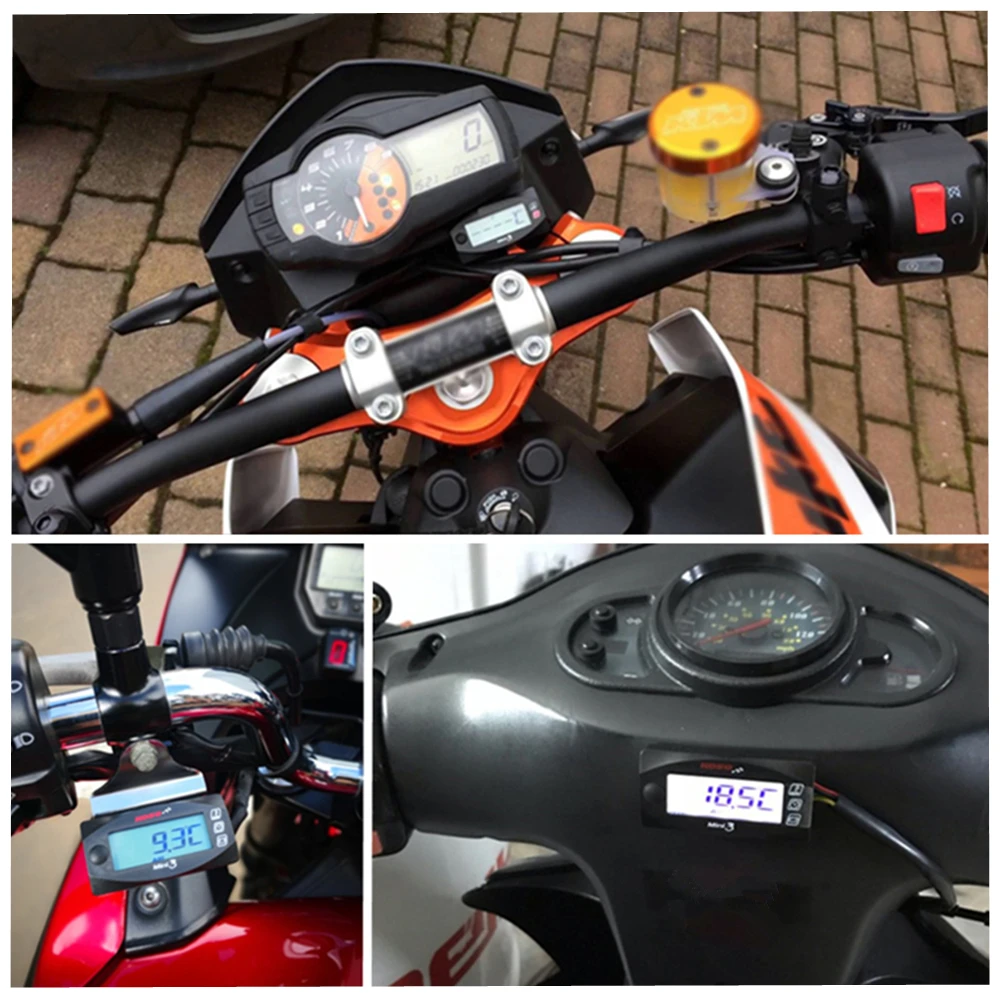 Термометр KOSO для мотоциклов вольтметр таймер YAMXHA NMAX XMAX TMAX Mini3 светодиодный