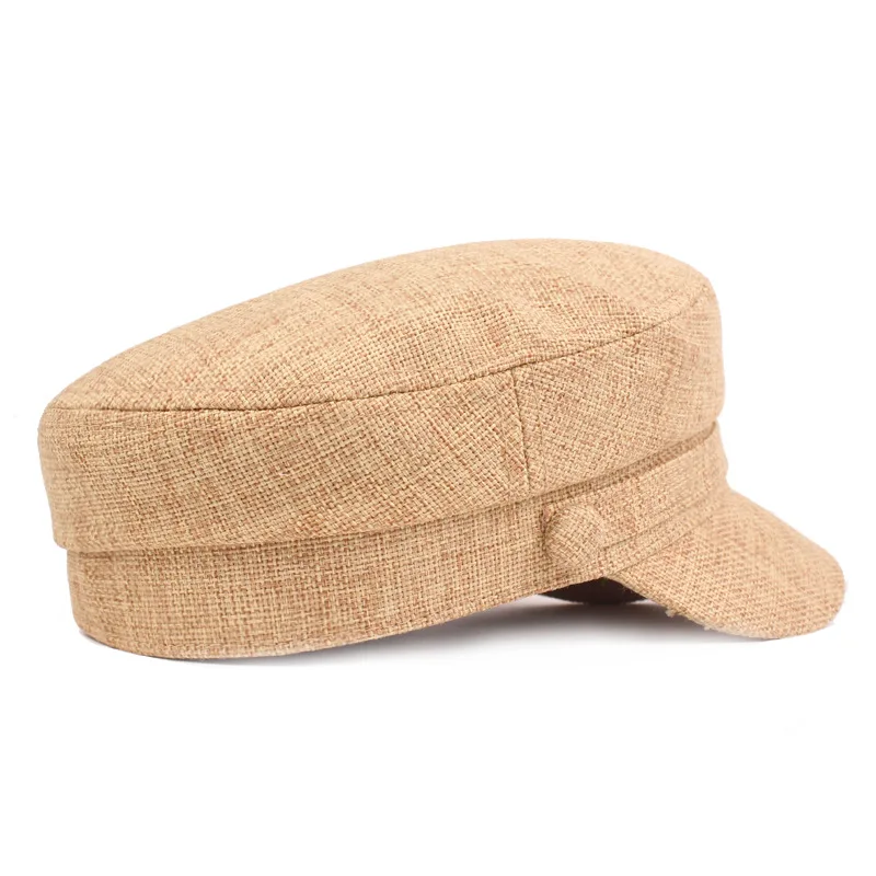 Snapback Кепка SILOQIN мужская плоская кепка s Простые Модные женские армейские военные шапки Новая Винтажная трендовая хлопковая льняная Кепка темно-синяя шляпа
