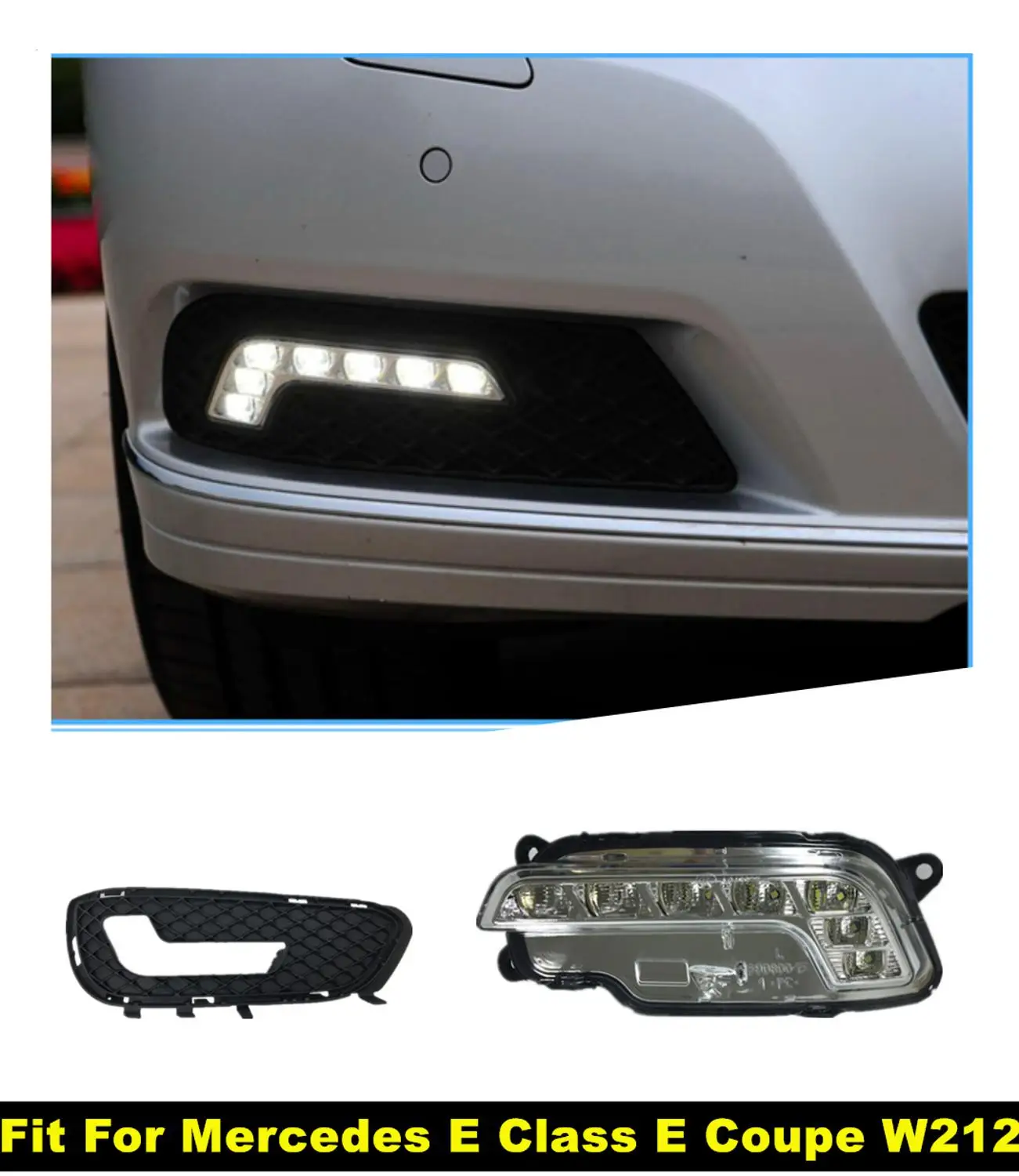 Высококачественная одна пара противотуманных фар для Mercedes E Class купе W212 E200 E260 E280